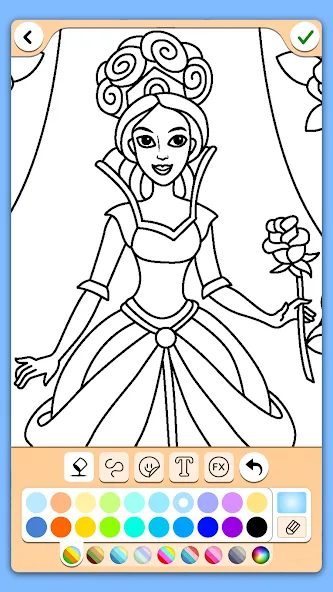 Взлом Coloring for girls and women  [МОД Все открыто] — стабильная версия apk на Андроид screen 4