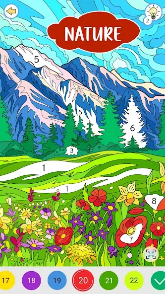 Скачать взломанную Color by Number: Coloring Book  [МОД Unlimited Money] — последняя версия apk на Андроид screen 1