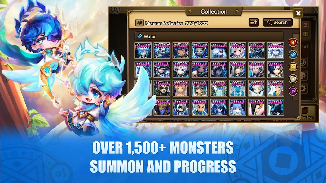 Скачать взломанную Summoners War  [МОД Unlocked] — стабильная версия apk на Андроид screen 2