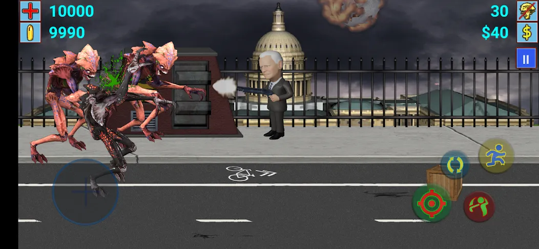 Взлом Aliens vs President (Элиены против Президента)  [МОД Меню] — полная версия apk на Андроид screen 2