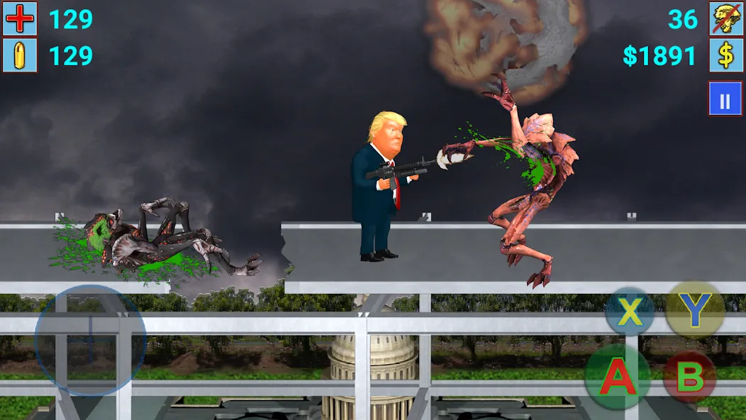 Взлом Aliens vs President (Элиены против Президента)  [МОД Меню] — полная версия apk на Андроид screen 5