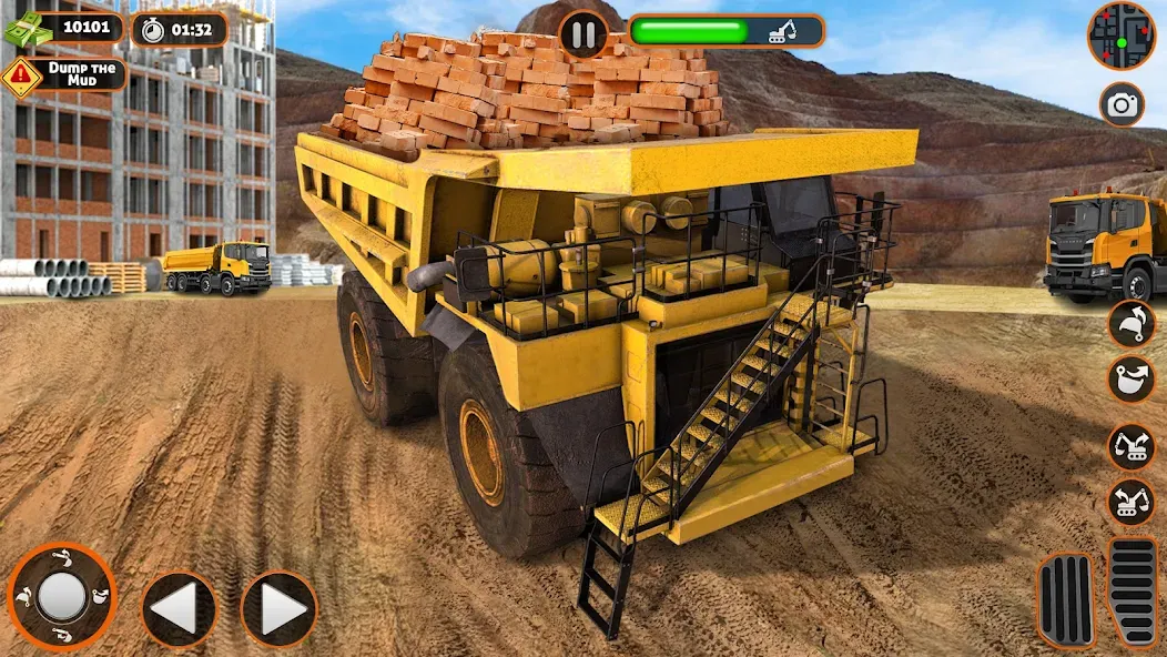 Взломанная Construction Dump Truck Game (Конструкционный симулятор самосвала)  [МОД Много денег] — стабильная версия apk на Андроид screen 2