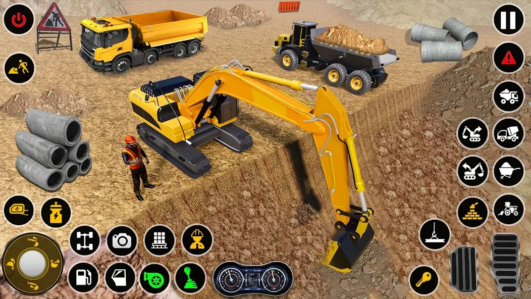 Взломанная Construction Dump Truck Game (Конструкционный симулятор самосвала)  [МОД Много денег] — стабильная версия apk на Андроид screen 5