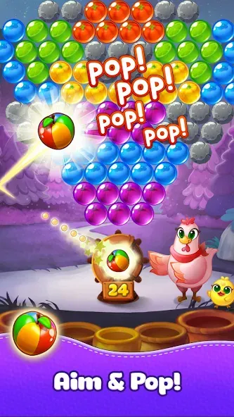 Скачать взломанную Bubble CoCo : Bubble Shooter (Бабл Коко)  [МОД Unlocked] — стабильная версия apk на Андроид screen 2