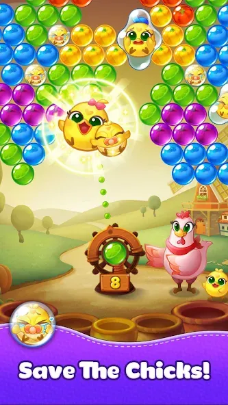 Скачать взломанную Bubble CoCo : Bubble Shooter (Бабл Коко)  [МОД Unlocked] — стабильная версия apk на Андроид screen 4