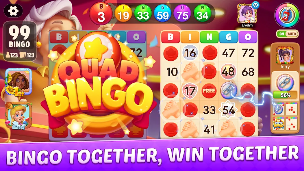 Взломанная Bingo Frenzy®-Live Bingo Games (Бинго Френзи)  [МОД Unlimited Money] — последняя версия apk на Андроид screen 2