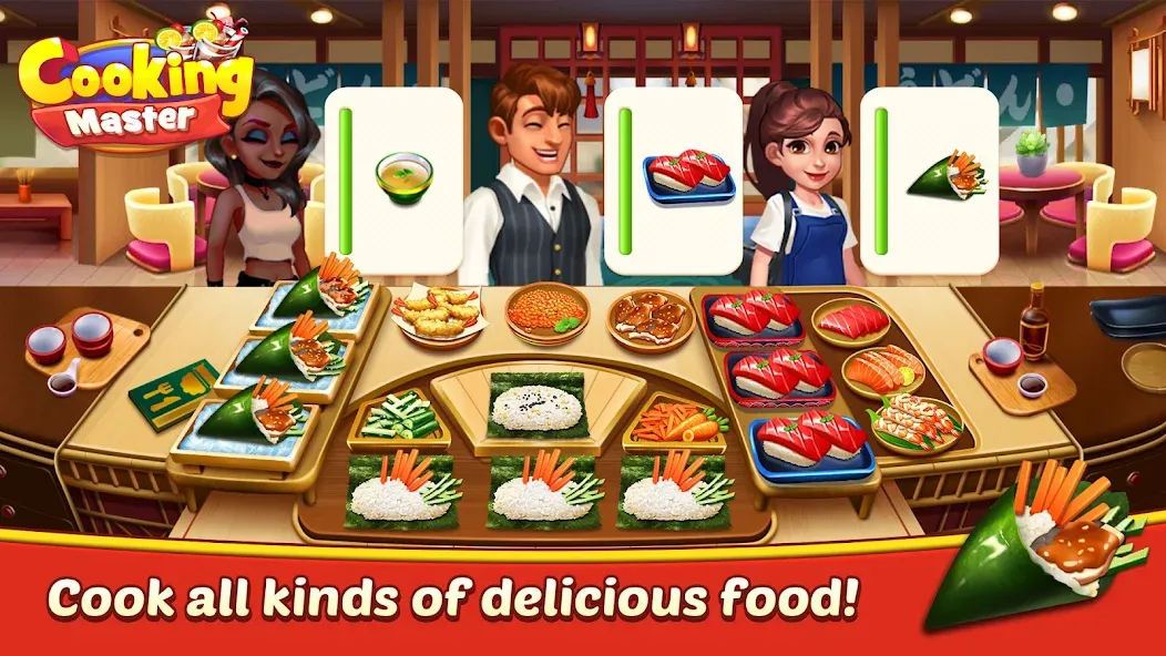 Скачать взломанную Cooking Master:Restaurant Game (Кукинг Мастер)  [МОД Много монет] — стабильная версия apk на Андроид screen 3