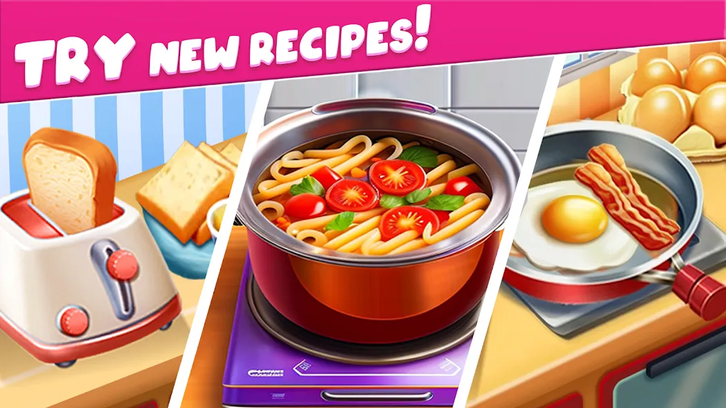 Скачать взломанную Cooking Taste Restaurant Games  [МОД Menu] — стабильная версия apk на Андроид screen 2