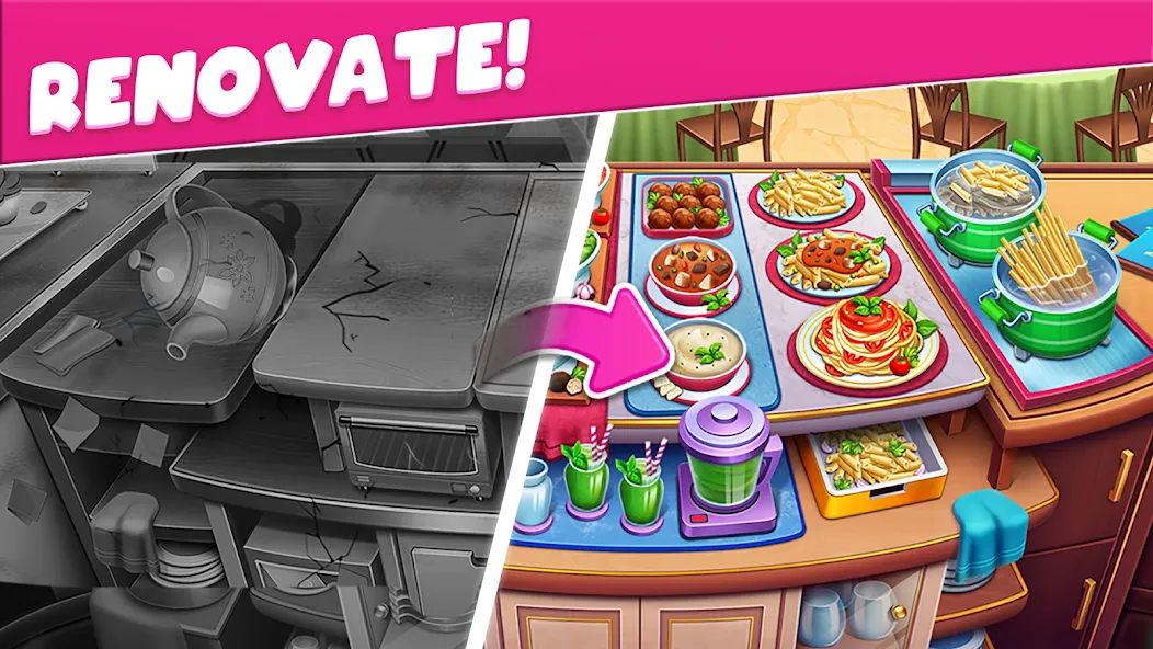 Скачать взломанную Cooking Taste Restaurant Games  [МОД Menu] — стабильная версия apk на Андроид screen 4