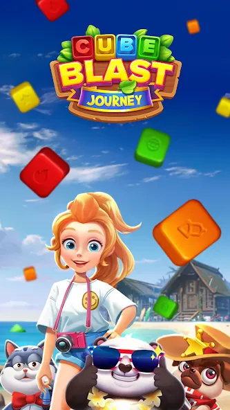 Скачать взломанную Cube Blast Journey: Toon & Toy (Кьюб Бласт Джорни)  [МОД Много монет] — последняя версия apk на Андроид screen 1