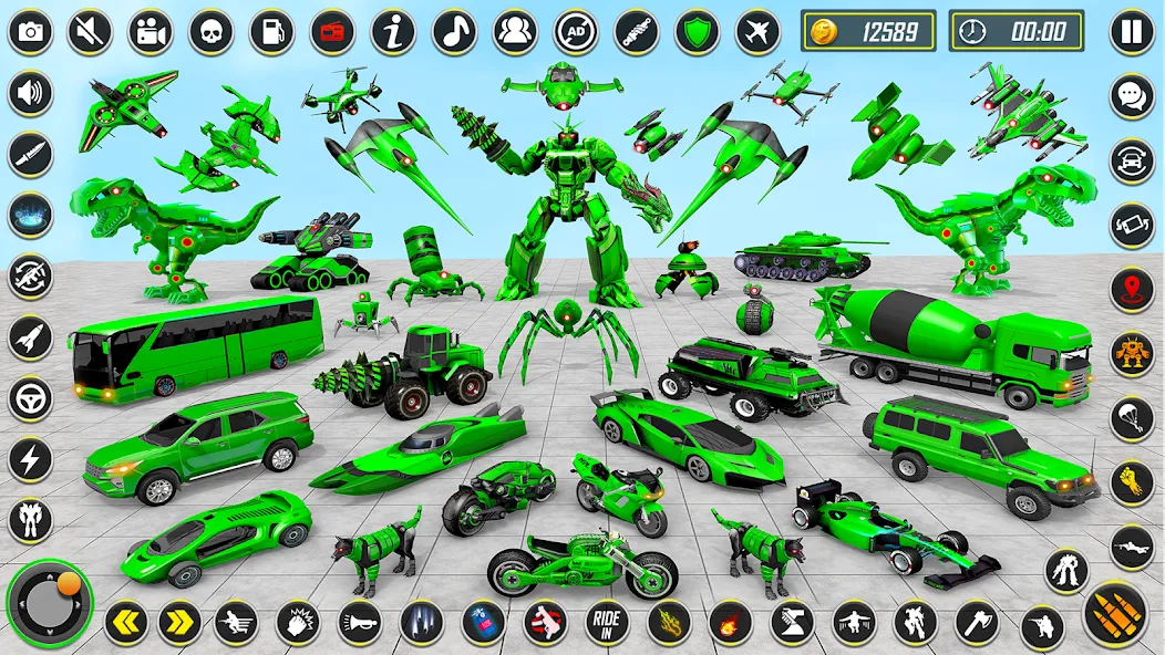 Скачать взломанную Dino Robot — Car Robot Games (Дино Робот)  [МОД Меню] — полная версия apk на Андроид screen 1