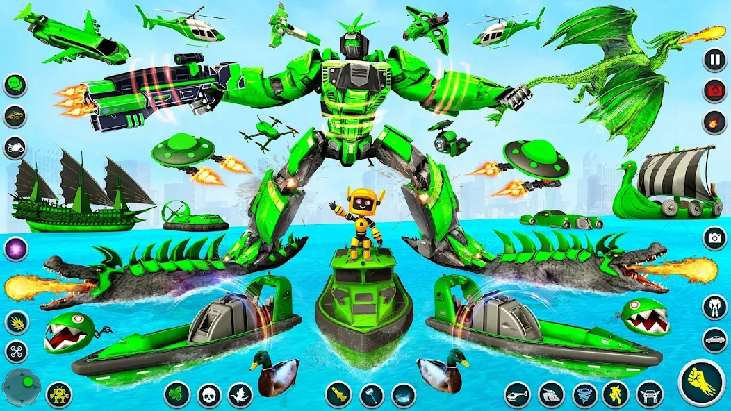 Скачать взломанную Dino Robot — Car Robot Games (Дино Робот)  [МОД Меню] — полная версия apk на Андроид screen 2