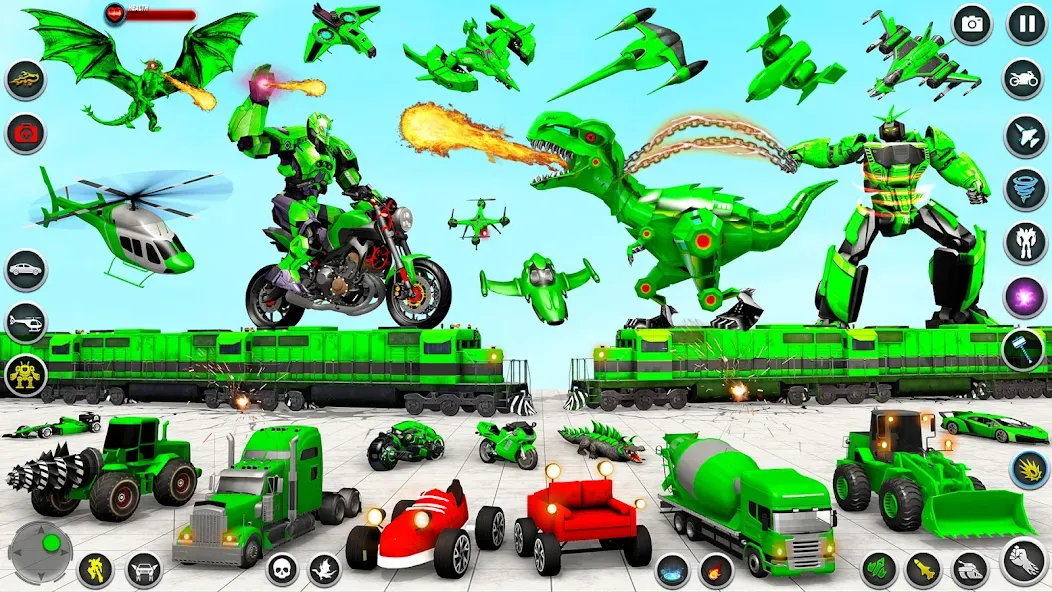 Скачать взломанную Dino Robot — Car Robot Games (Дино Робот)  [МОД Меню] — полная версия apk на Андроид screen 3