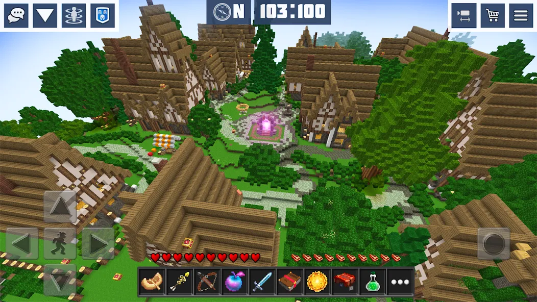 Скачать взломанную Block Craft World:Planet Craft  [МОД Unlocked] — последняя версия apk на Андроид screen 2