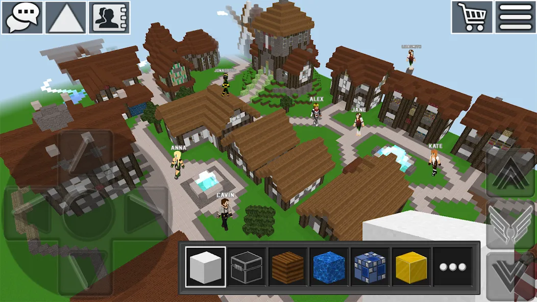 Скачать взломанную World Craft: Block Craftsman  [МОД Mega Pack] — последняя версия apk на Андроид screen 1