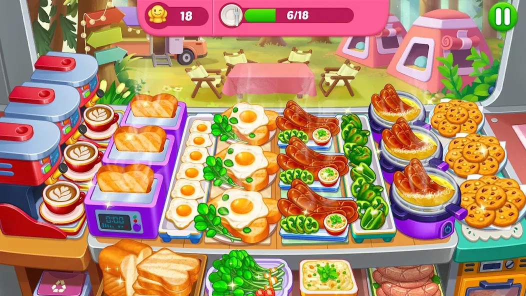 Взлом Crazy Cooking Diner: Chef Game (Крейзи кукинг дайнер)  [МОД Много денег] — последняя версия apk на Андроид screen 3