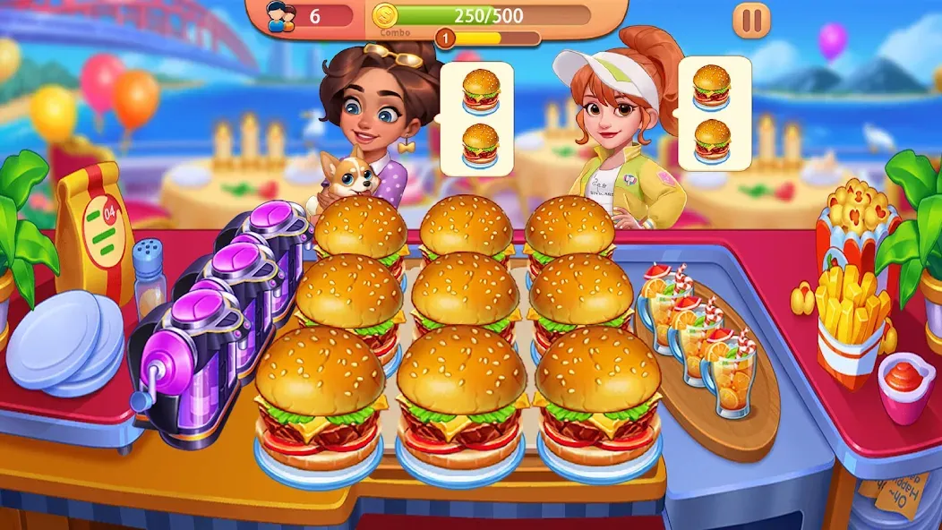 Скачать взлом Cooking Journey: Cooking Games (Кукинг Джерни)  [МОД Menu] — последняя версия apk на Андроид screen 2