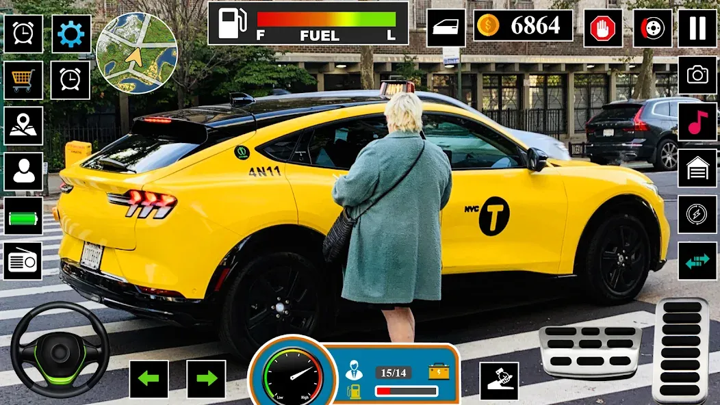 Взломанная US Taxi Game 2023-Taxi Driver  [МОД Unlocked] — последняя версия apk на Андроид screen 4