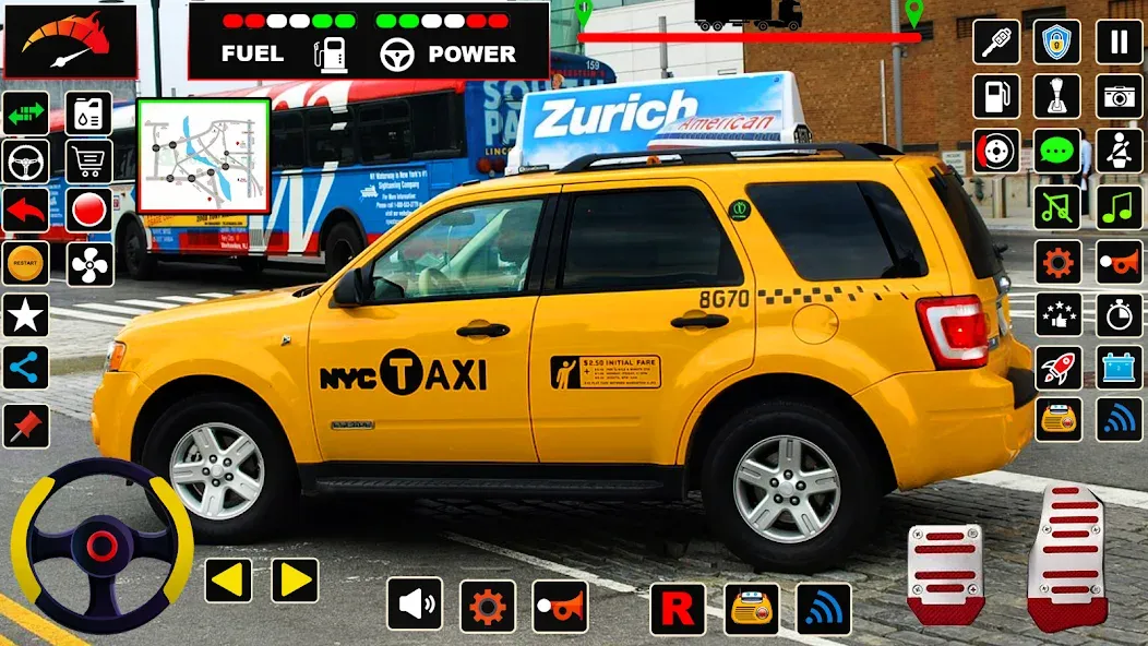 Взломанная US Taxi Game 2023-Taxi Driver  [МОД Unlocked] — последняя версия apk на Андроид screen 5