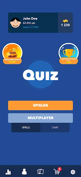 Взлом Super Quiz — Wissens Deutsch (упер квиз)  [МОД Бесконечные деньги] — последняя версия apk на Андроид screen 1