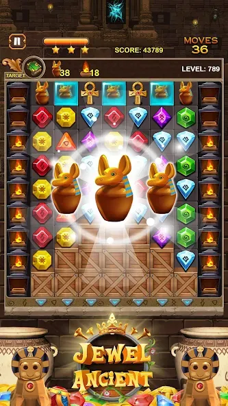 Скачать взлом Jewel Ancient Pyramid Treasure  [МОД Меню] — полная версия apk на Андроид screen 2