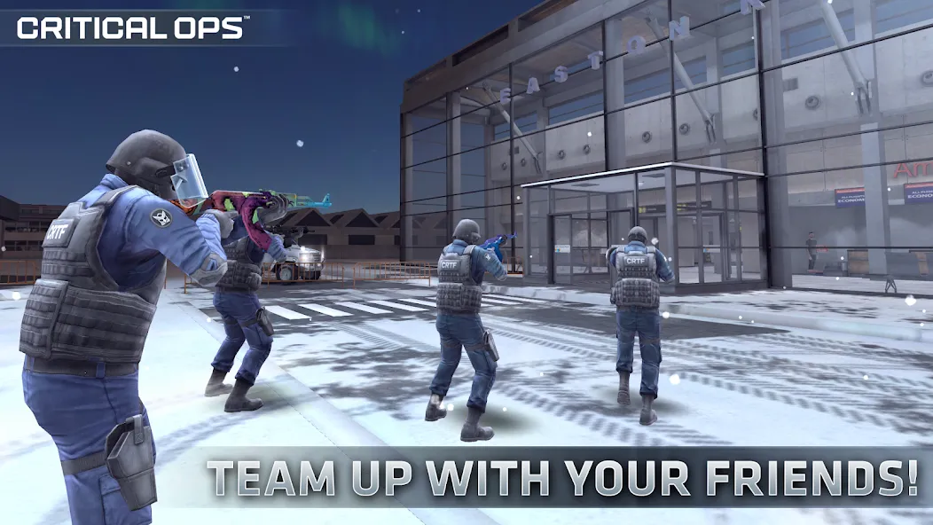 Скачать взломанную Critical Ops: Multiplayer FPS (Критикал Опс)  [МОД Unlimited Money] — стабильная версия apk на Андроид screen 2