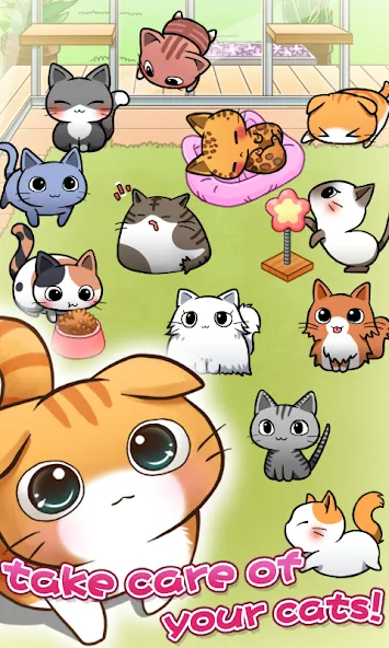 Скачать взломанную Cat Room — Cute Cat Games (Кэт Рум)  [МОД Много монет] — стабильная версия apk на Андроид screen 2