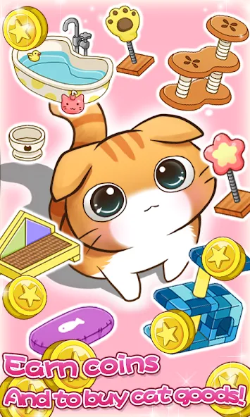 Скачать взломанную Cat Room — Cute Cat Games (Кэт Рум)  [МОД Много монет] — стабильная версия apk на Андроид screen 5