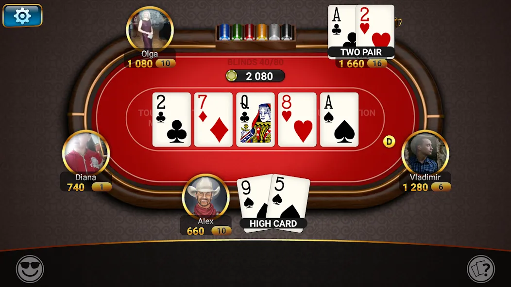 Скачать взломанную Poker Championship Tournaments  [МОД Unlocked] — полная версия apk на Андроид screen 2