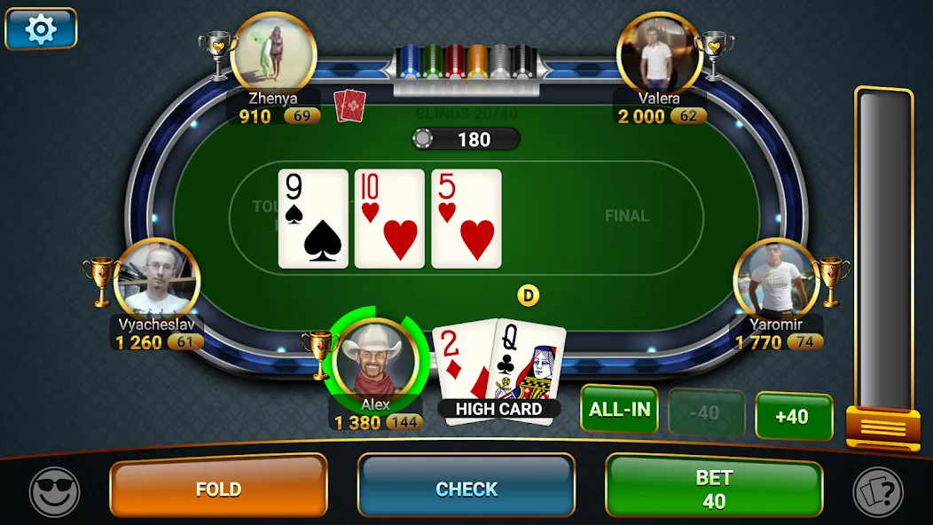 Скачать взломанную Poker Championship Tournaments  [МОД Unlocked] — полная версия apk на Андроид screen 5