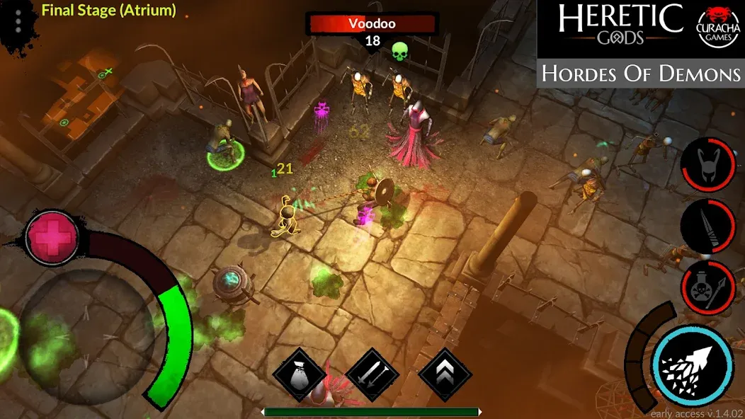 Взломанная HERETIC GODS (ХЕРЕТИЧЕСКИЕ БОГИ)  [МОД Много монет] — полная версия apk на Андроид screen 1