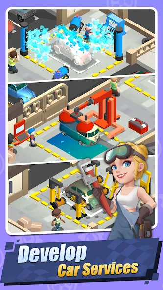 Скачать взломанную Car Fix Inc — Mechanic Garage (Кар Фикс Инк)  [МОД Menu] — стабильная версия apk на Андроид screen 4