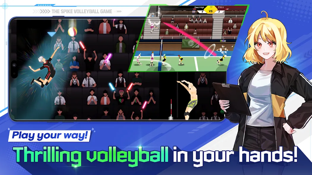 Взломанная The Spike — Volleyball Story (Зе Спайк)  [МОД Unlimited Money] — полная версия apk на Андроид screen 1