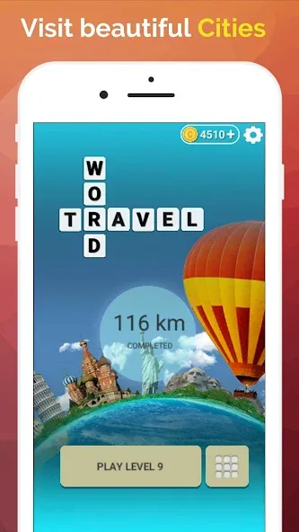 Скачать взлом Word Travel: Wonders Trip Game  [МОД Все открыто] — стабильная версия apk на Андроид screen 2