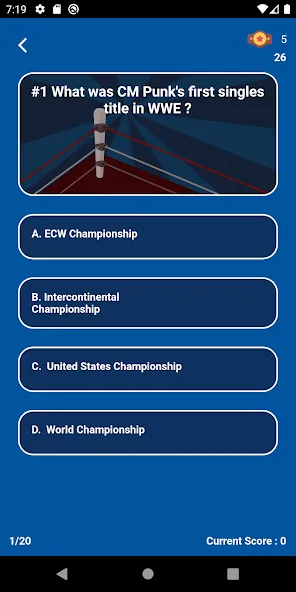 Взломанная World Wrestling Trivia (Уорлд Рестлинг Тривия)  [МОД Много денег] — полная версия apk на Андроид screen 4