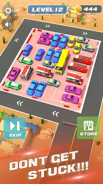 Взломанная Unblock It Car Puzzle Game (Паркинг Джам Разблокировать)  [МОД Бесконечные монеты] — полная версия apk на Андроид screen 4