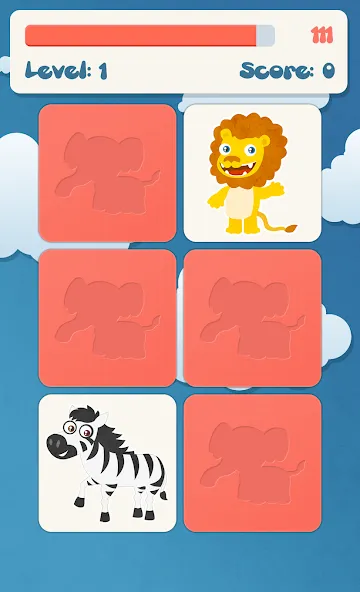 Скачать взлом Animals memory game for kids  [МОД Много монет] — последняя версия apk на Андроид screen 2