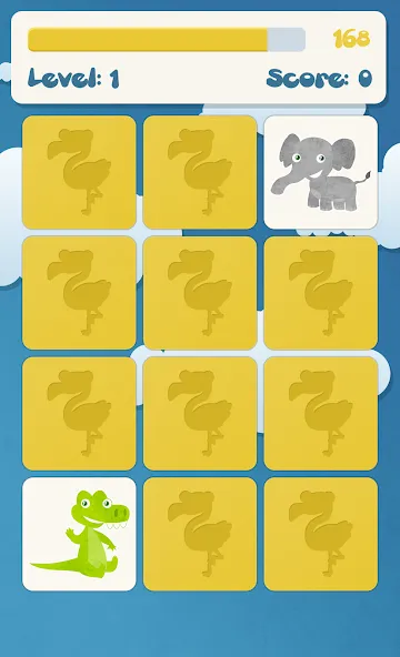 Скачать взлом Animals memory game for kids  [МОД Много монет] — последняя версия apk на Андроид screen 3