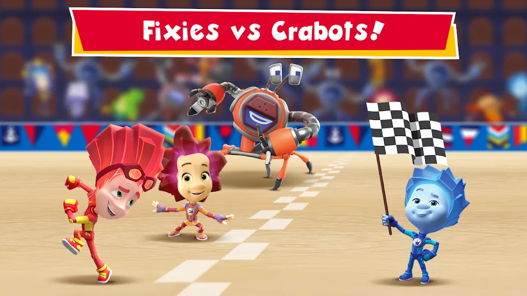 Взлом Fixies vs Crabots: Cool Game!  [МОД Menu] — полная версия apk на Андроид screen 1