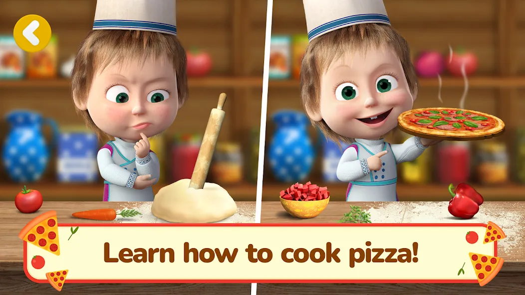 Скачать взлом Masha and the Bear Pizza Maker  [МОД Много денег] — полная версия apk на Андроид screen 3