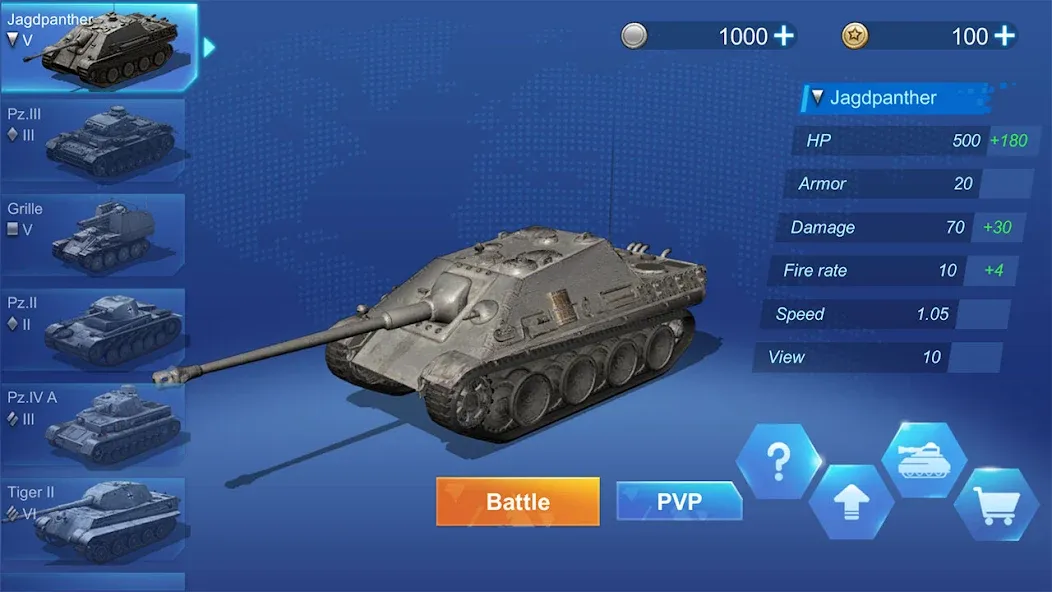 Взлом Ace Tank  [МОД Много денег] — последняя версия apk на Андроид screen 1