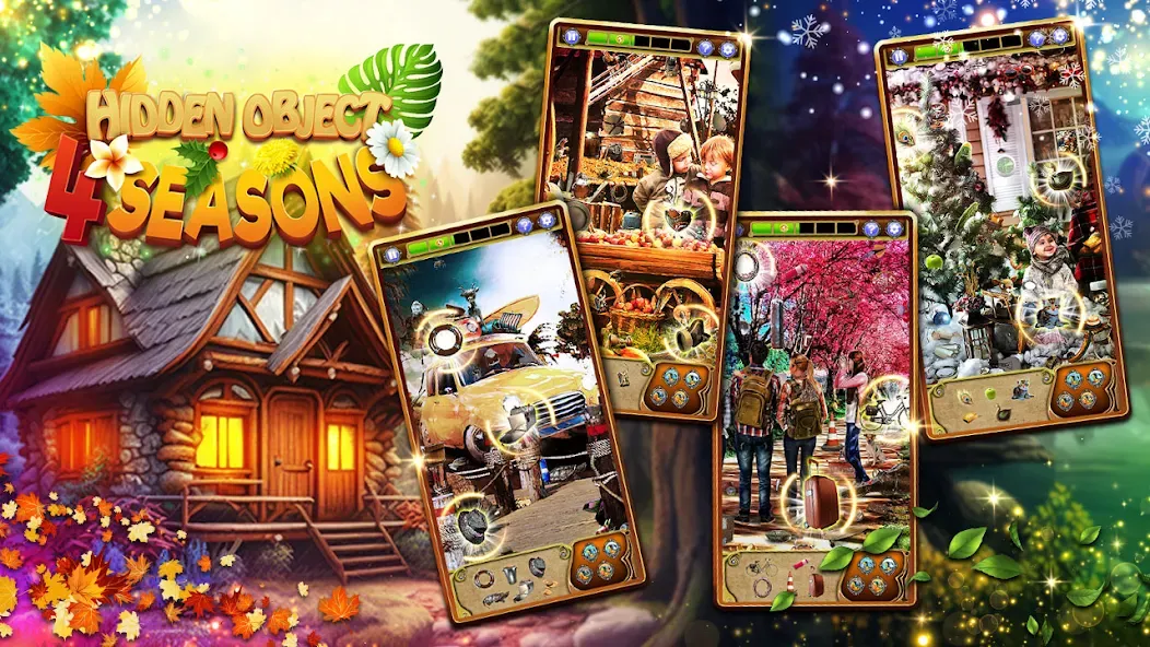 Взлом Hidden Object: 4 Seasons (Хидден Объект)  [МОД Бесконечные деньги] — полная версия apk на Андроид screen 1