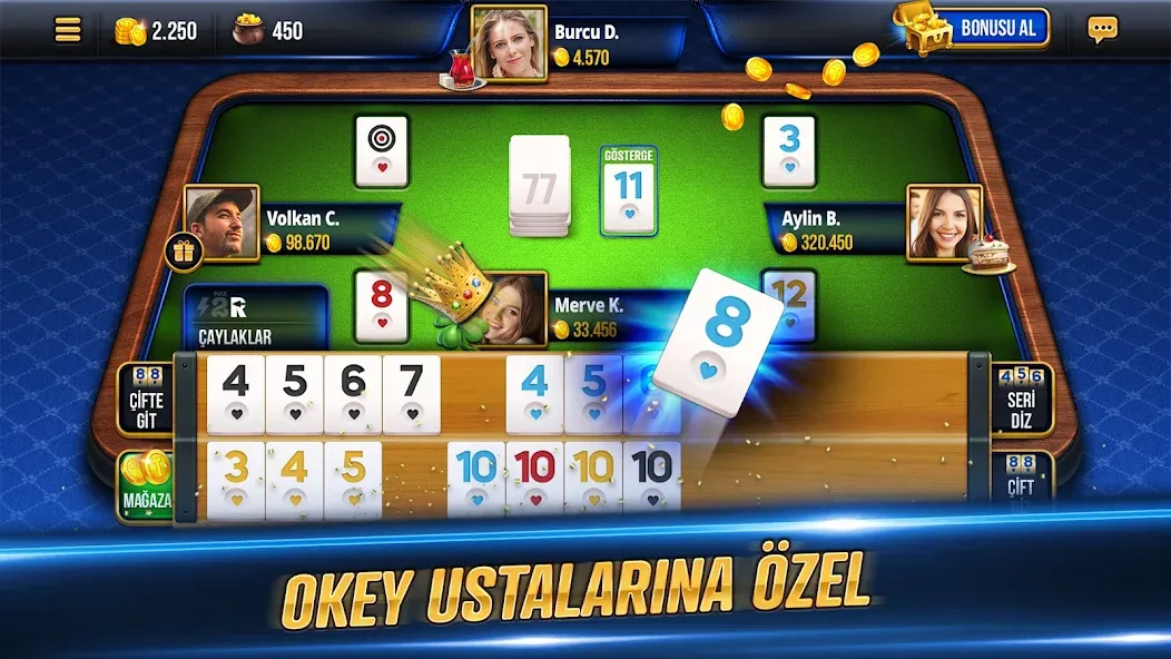 Взломанная Tekel Okey (Текел Окей)  [МОД Много монет] — полная версия apk на Андроид screen 1