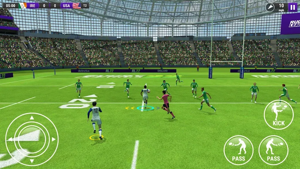 Взломанная Rugby League 22 (Рубиги Лига 22)  [МОД Mega Pack] — последняя версия apk на Андроид screen 2