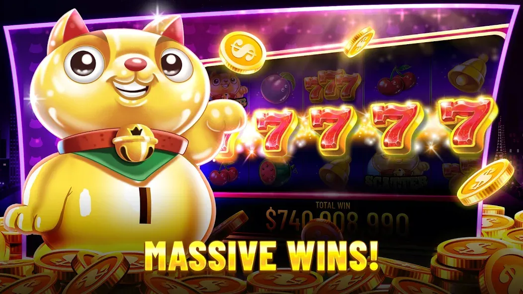 Скачать взломанную Best Casino™ Slots: 777 Casino (Бест Казино Слотс)  [МОД Бесконечные деньги] — стабильная версия apk на Андроид screen 4