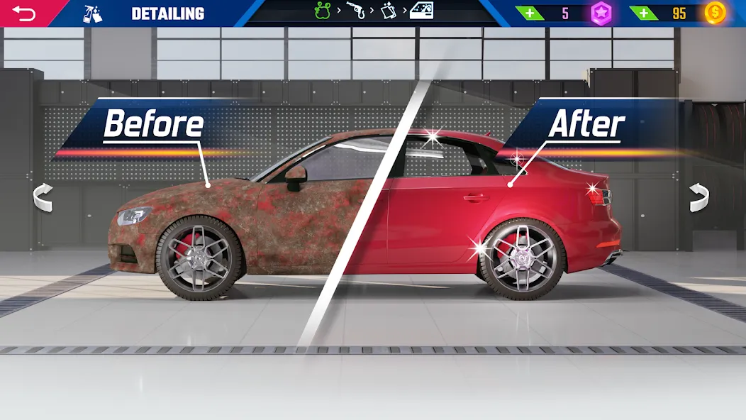 Взломанная Car Detailing Simulator 2023  [МОД Бесконечные деньги] — последняя версия apk на Андроид screen 2