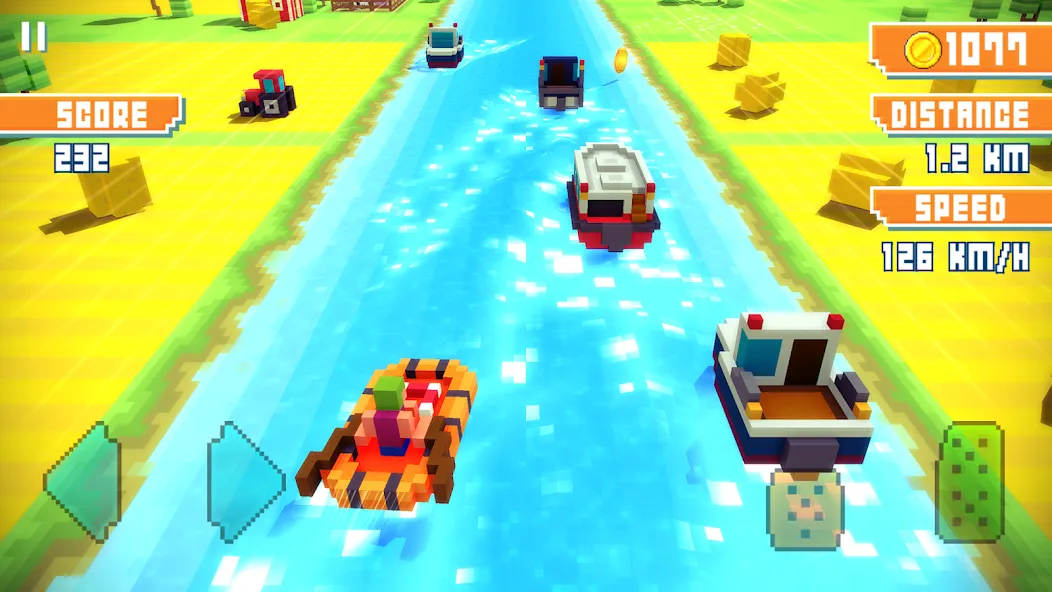 Взлом Blocky Highway: Traffic Racing (Блоки Хайвей)  [МОД Unlimited Money] — последняя версия apk на Андроид screen 2