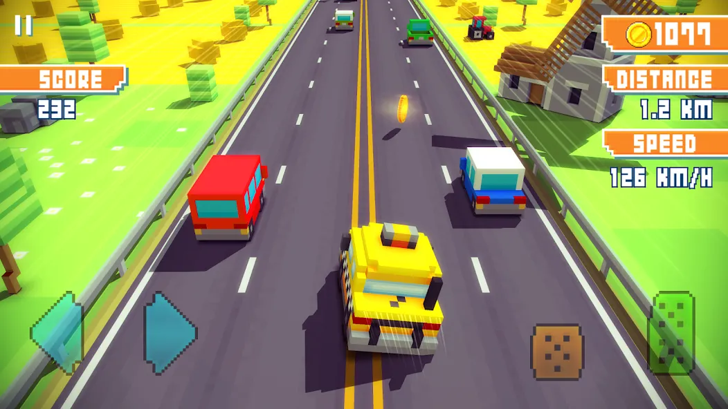 Взлом Blocky Highway: Traffic Racing (Блоки Хайвей)  [МОД Unlimited Money] — последняя версия apk на Андроид screen 5