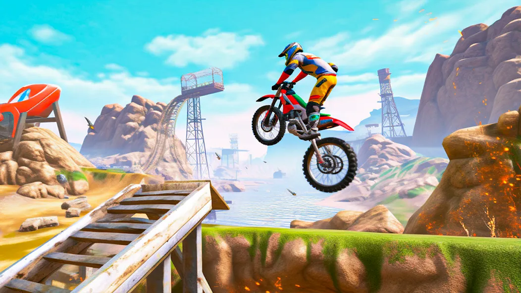 Взломанная Ultimate Bike Stunt: Bike Game (Ультимейт Байк Стант)  [МОД Бесконечные монеты] — последняя версия apk на Андроид screen 4