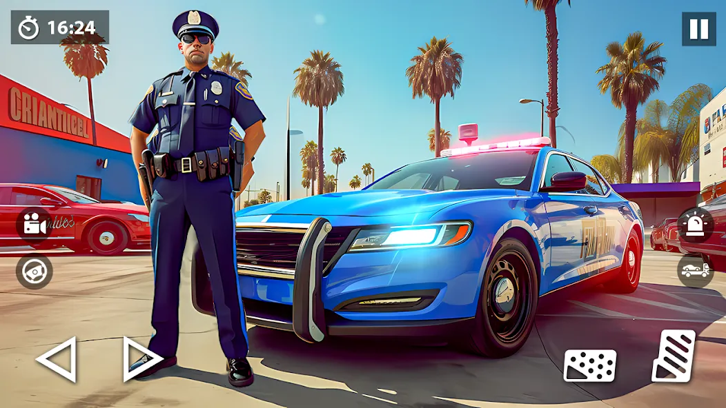 Взлом US Police Car Transporter Game (Полицейский транспорт игры)  [МОД Много денег] — стабильная версия apk на Андроид screen 1